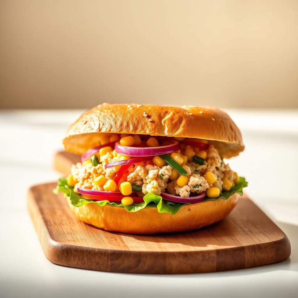 Tuna Bagel Sandwich